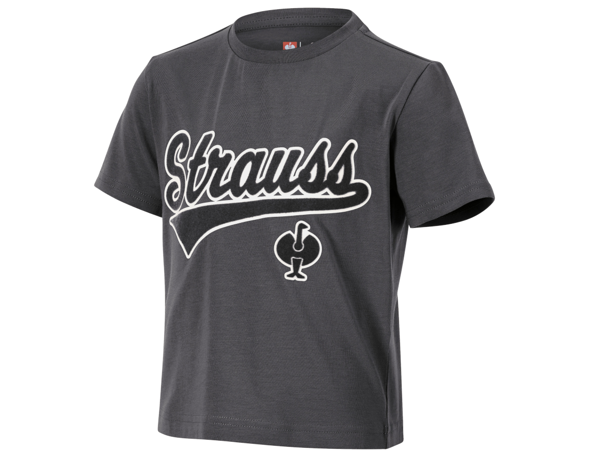 Bovenkleding: T-Shirt e.s.e:pic, kinderen + carbongrijs