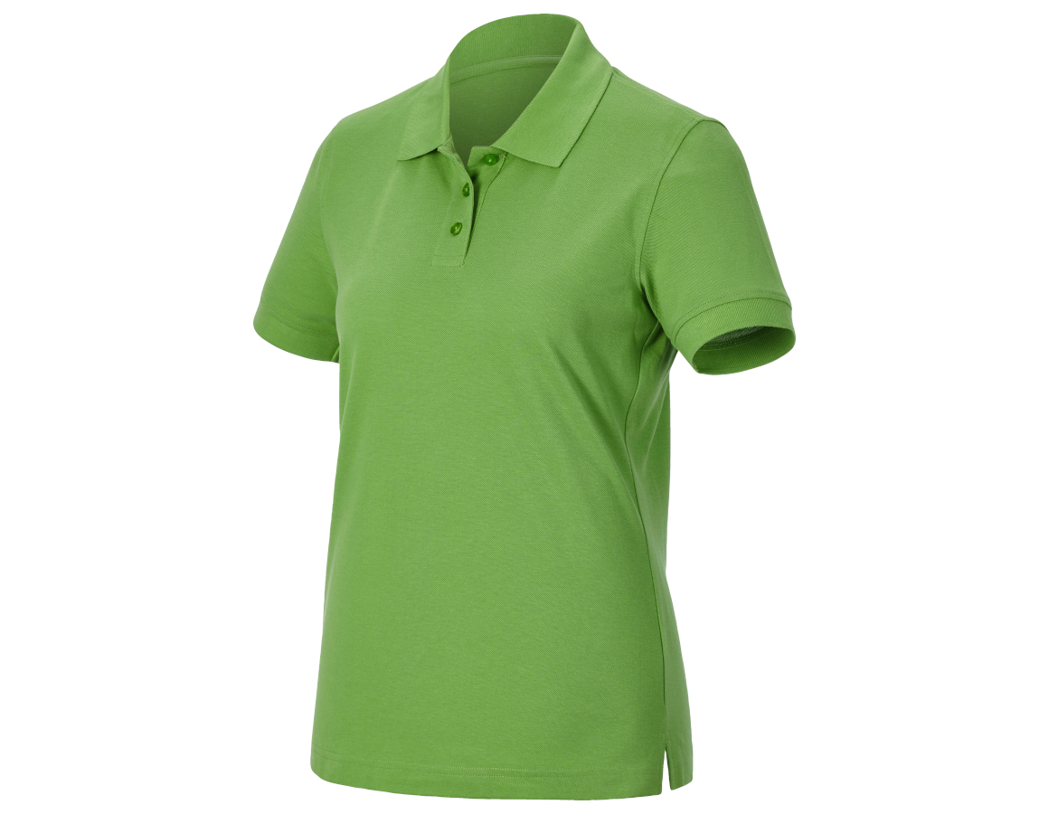 Bovenkleding: Pique-Polo e.s.industry, dames + zeegroen