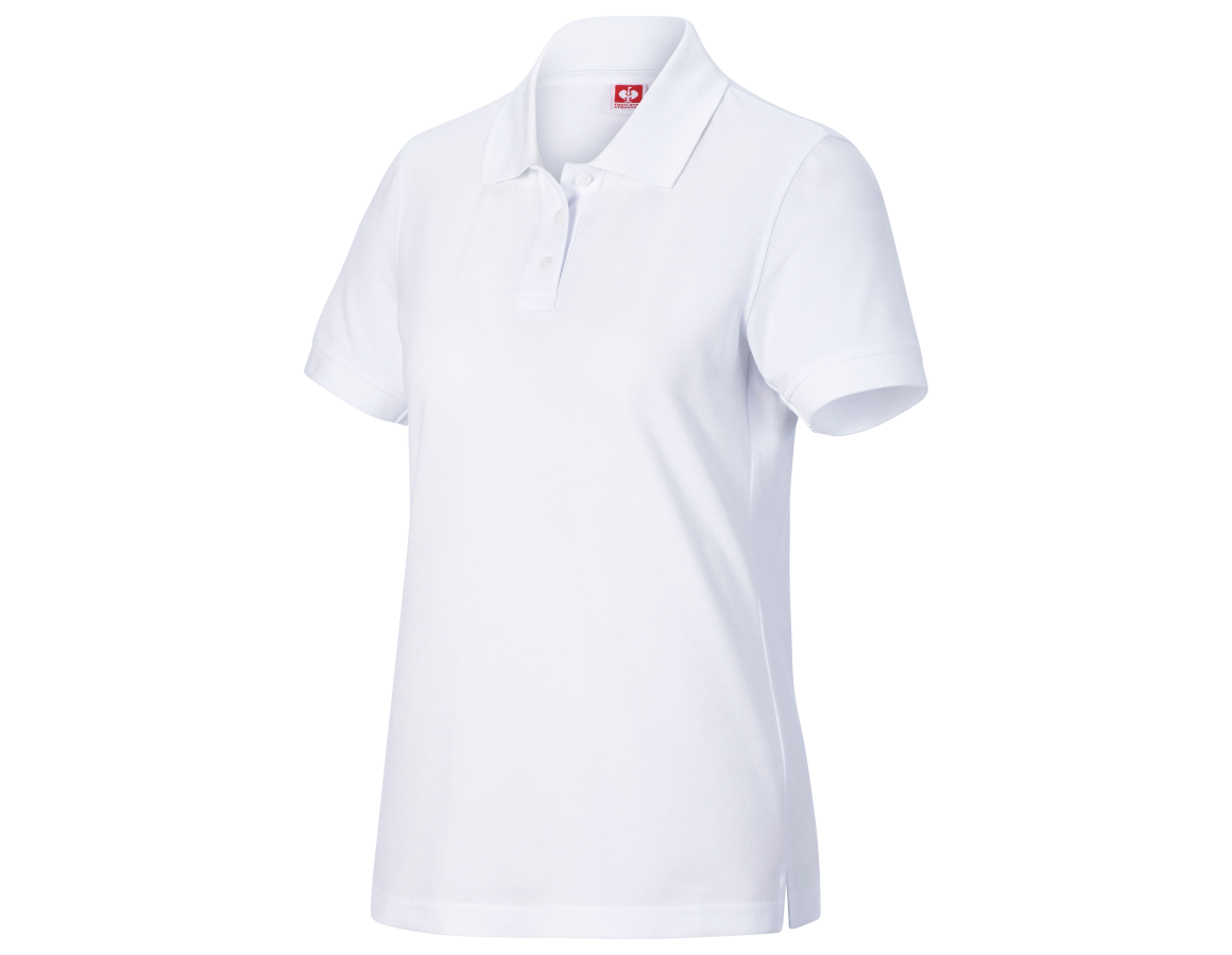 Bovenkleding: Pique-Polo e.s.industry, dames + wit