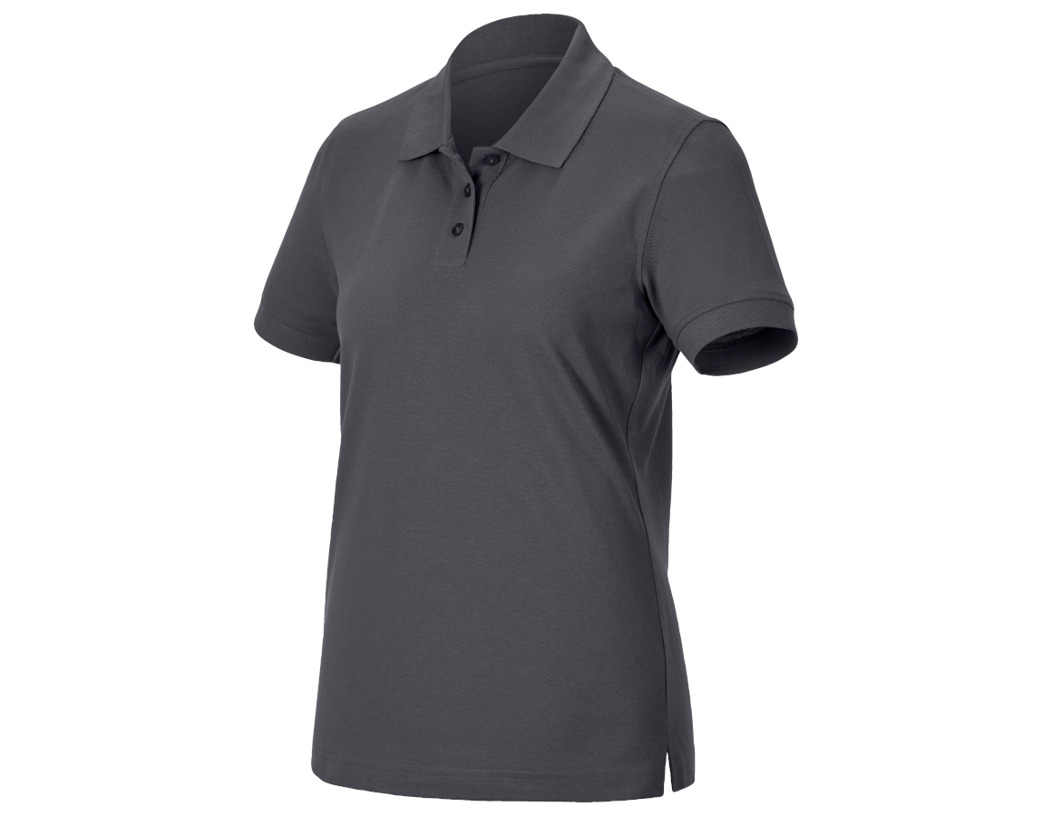 Bovenkleding: Pique-Polo e.s.industry, dames + antraciet