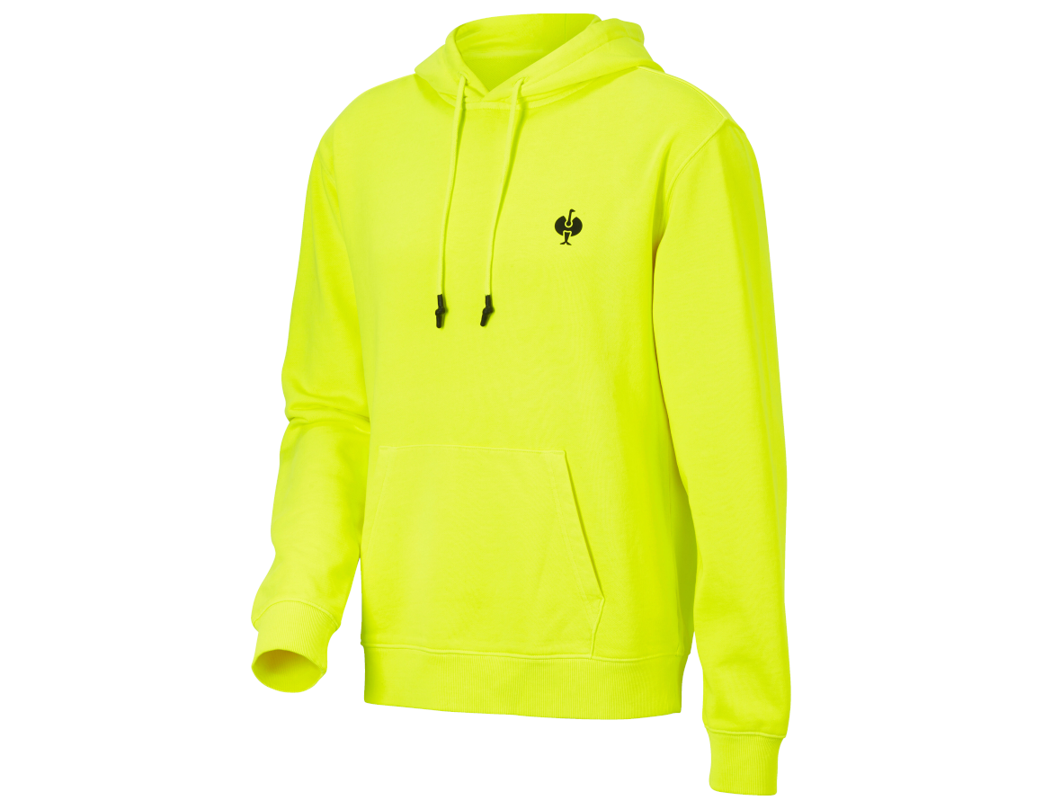 Bovenkleding: e.s. Hoody-Sweatshirt neon + neongeel vintage