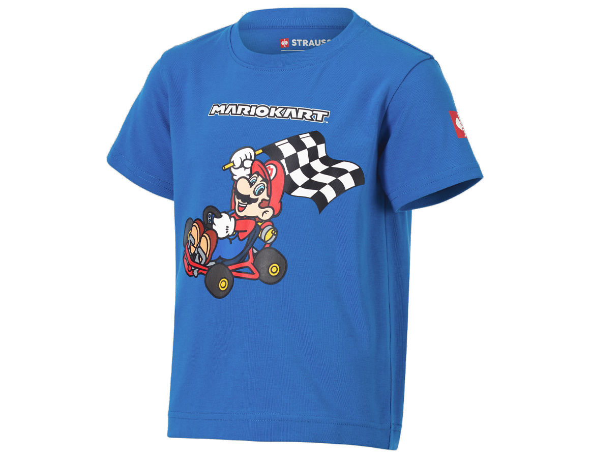 Samenwerkingen: Mario Kart/Peach T-Shirt, kinderen + aurorablauw