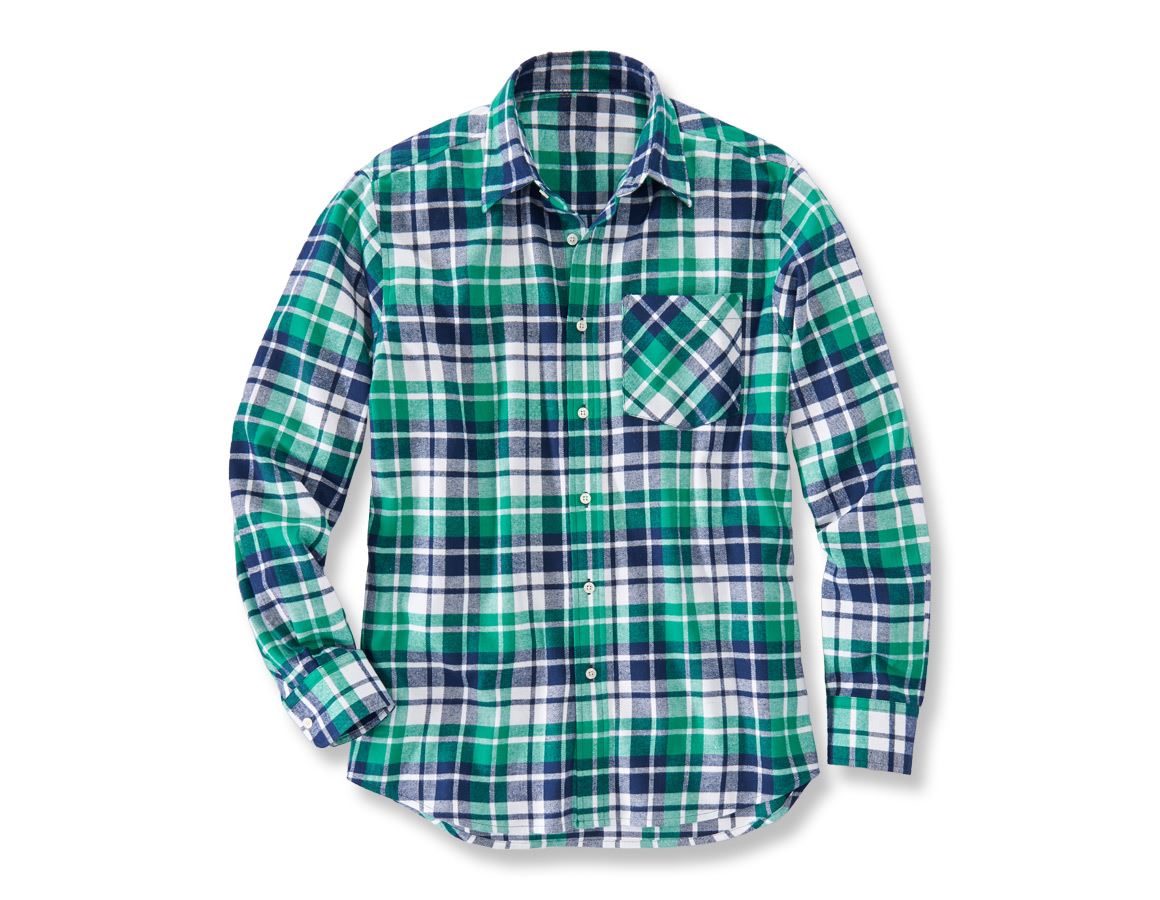 Bovenkleding: Katoenen hemd Malmö + lagune/donkerblauw/wit