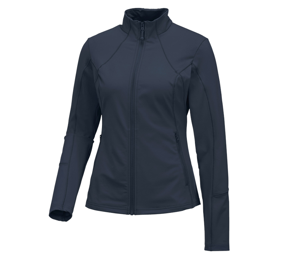 Werkjassen: e.s. Functioneel sweatjack solid, dames + pacific