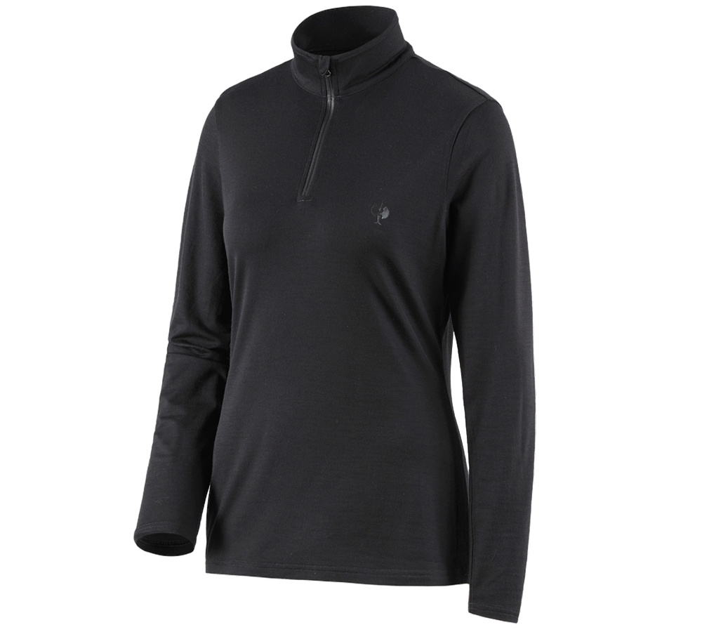 Onderwerpen: Schipperstrui Merino e.s.trail, dames + zwart