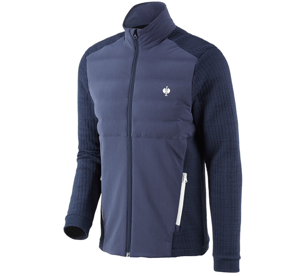 Onderwerpen: Hybride gebreid jack e.s.trail + diepblauw/wit