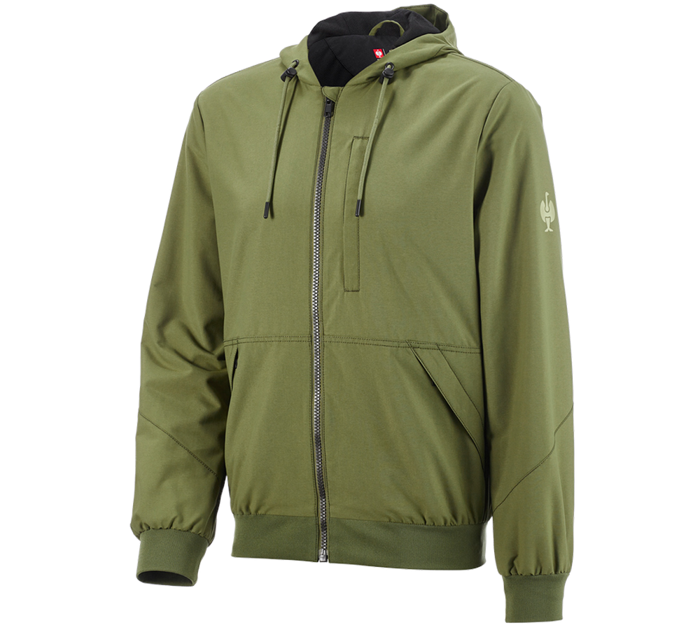 Werkjassen: Capuchonjack e.s.iconic + berggroen