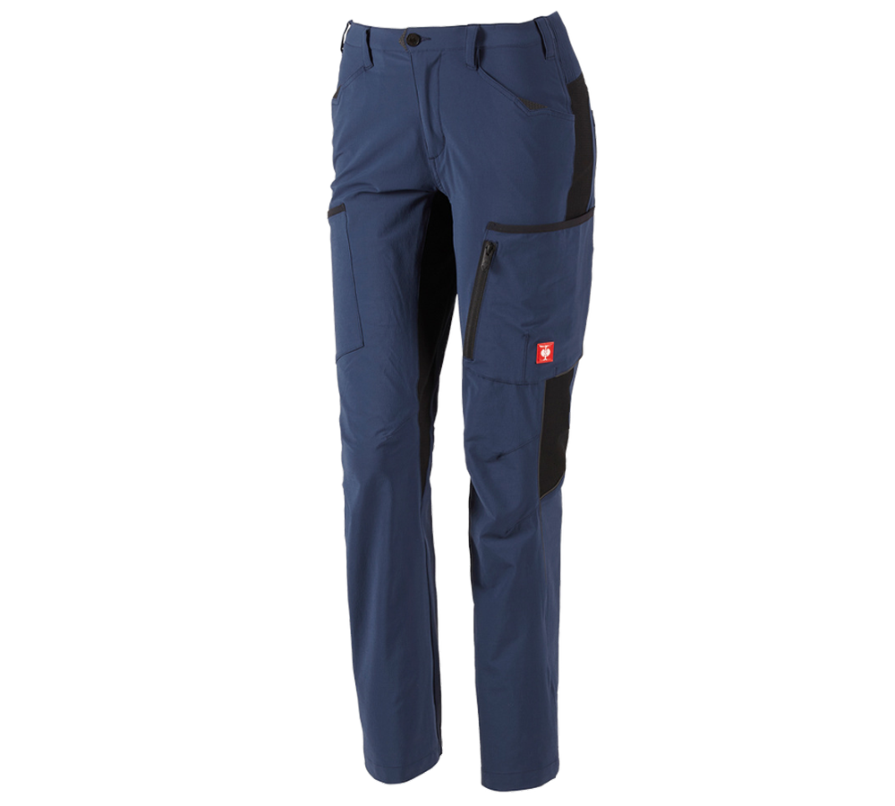 Onderwerpen: Cargobroek e.s.vision stretch, dames + diepblauw
