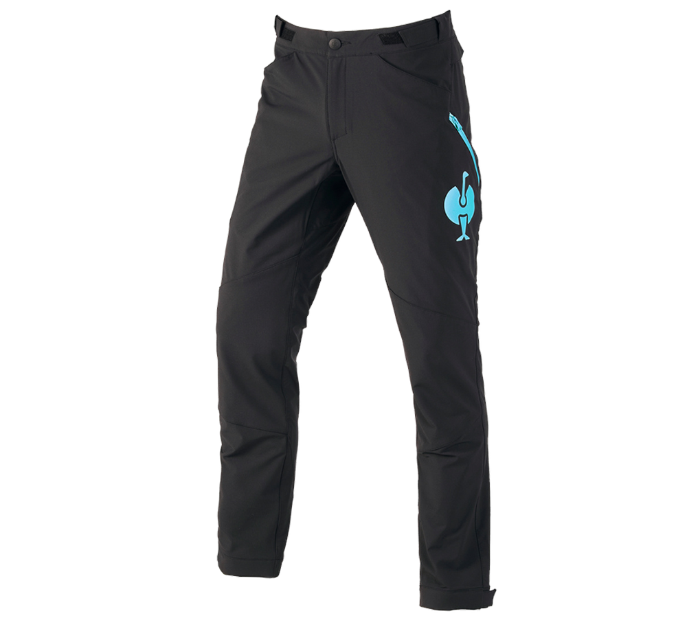Onderwerpen: Functionele broek e.s.trail + zwart/lapis turkoois