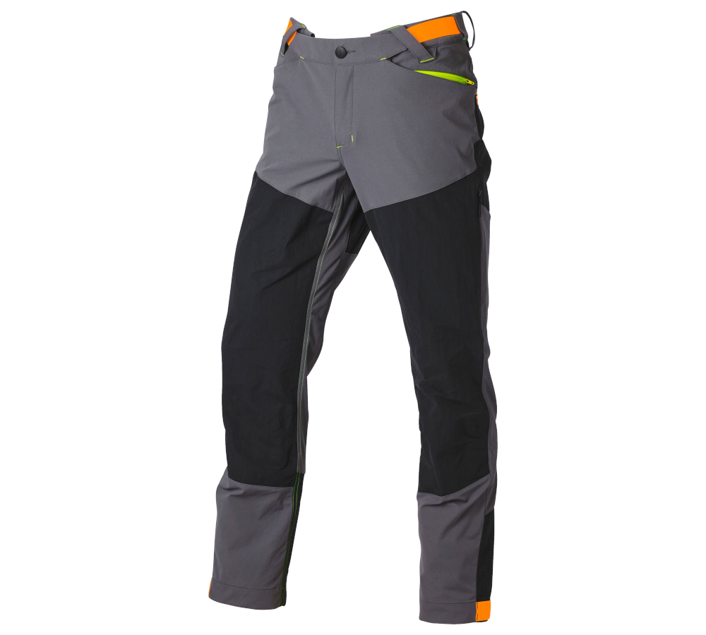Werkbroeken: Hybrid Functionele broek e.s.trail + antraciet/zwart/signaaloranje/signaalgeel