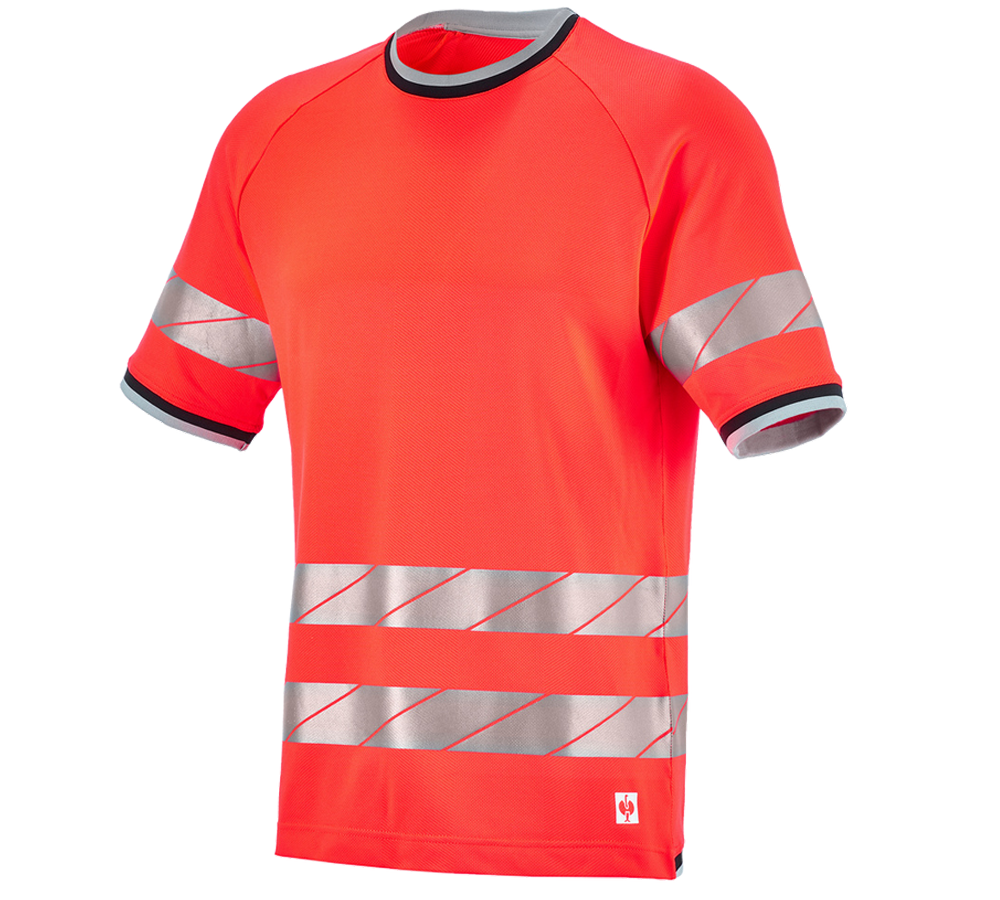 Onderwerpen: Functionele veiligheids-T-shirt e.s.ambition + signaalrood/zwart