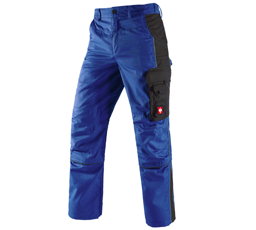 Werkbroeken: Zip-off werkbroek e.s.active + korenblauw/zwart