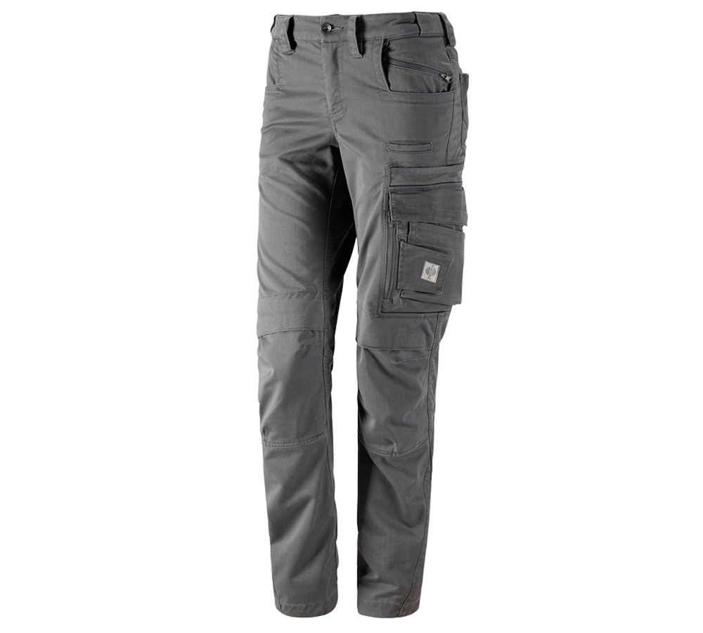 Werkbroeken: Werkbroek e.s.motion ten, dames + graniet