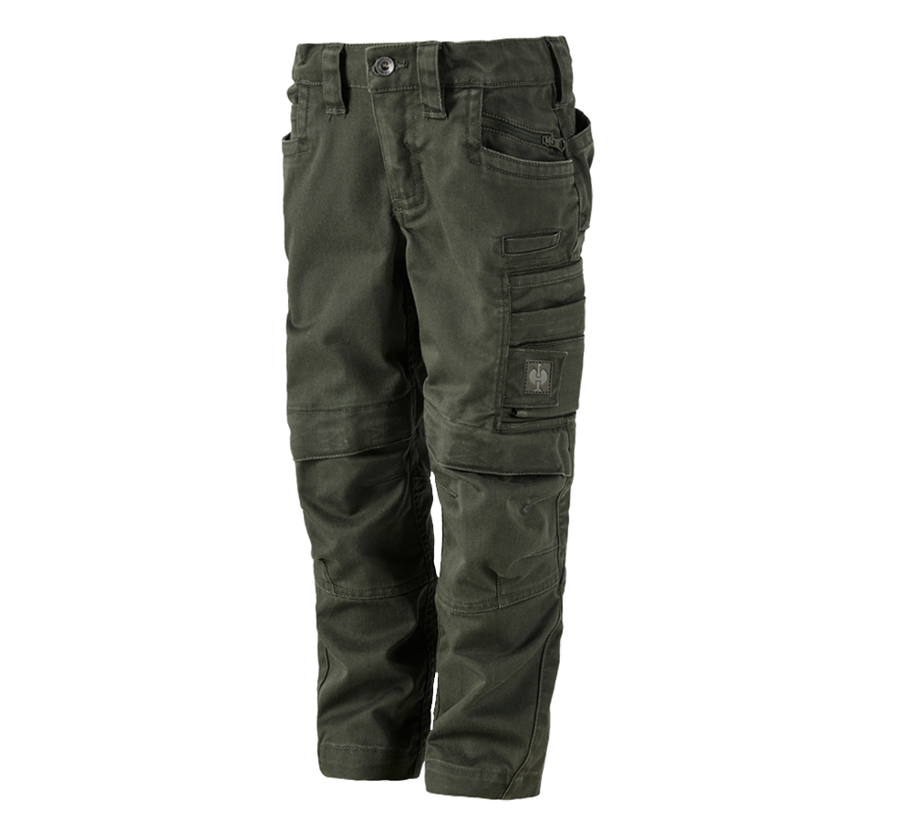 Broeken: Broek e.s.motion ten, kinderen + camouflagegroen