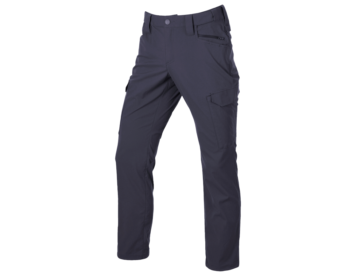 Werkbroeken: Werkbroek e.s.t:aktik light ripstop + nero blauw