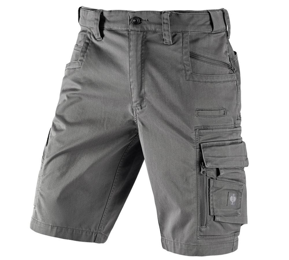 Werkbroeken: Short e.s.motion ten + graniet
