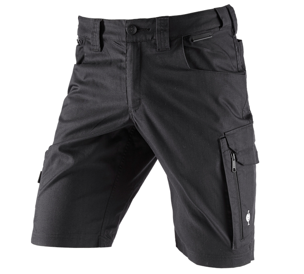 Werkbroeken: Short e.s.concrete light + zwart