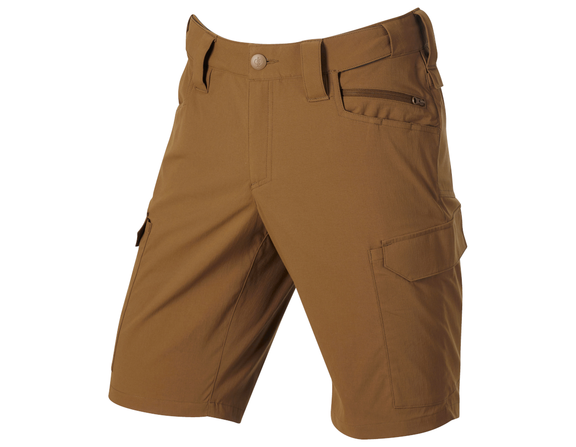 Werkbroeken: Short e.s.t:aktik light ripstop + woestijnbruin