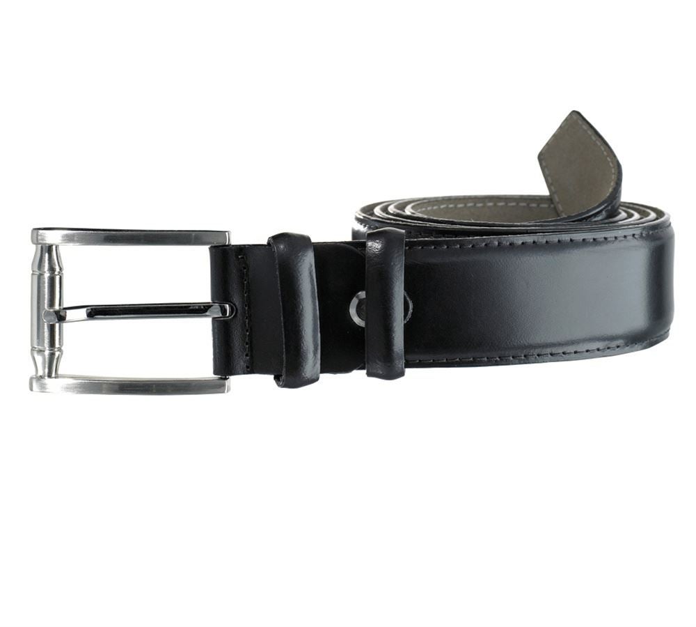 Accessoires: Leren riem Benson + zwart
