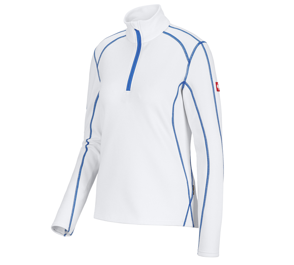 Bovenkleding: Schipperstrui thermo stretch e.s.motion 2020, da. + wit/gentiaanblauw