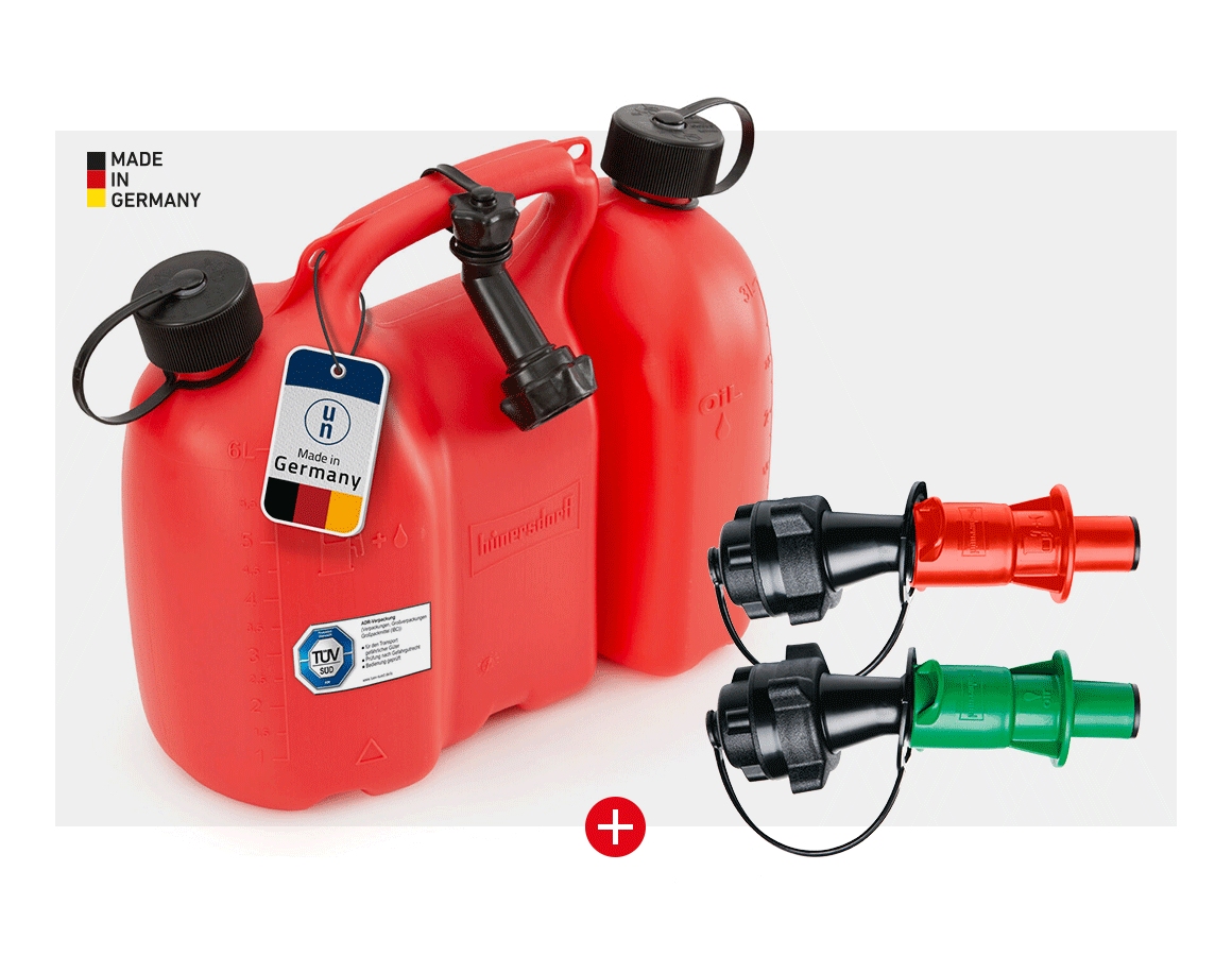 Sets: SET: Dubbele jerrycan Profi + vulsystemen