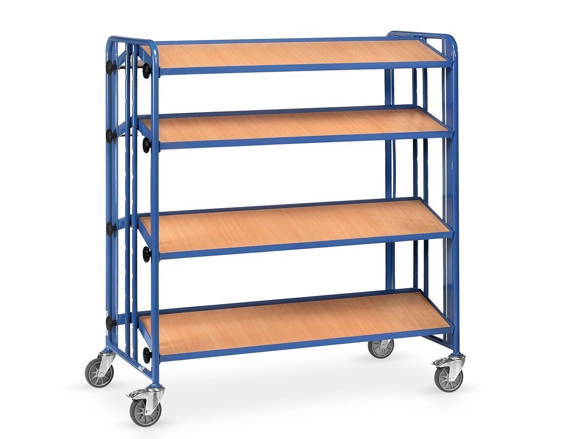 Strijkwagen: Montagewagen, tweezijdig met 4 tweedelige etages