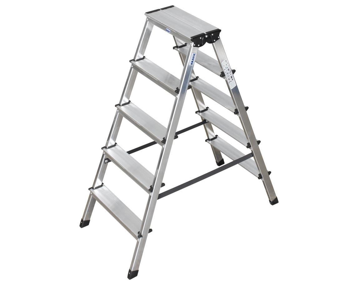 Ladders: KRAUSE Dubbel trapleer (aluminium)