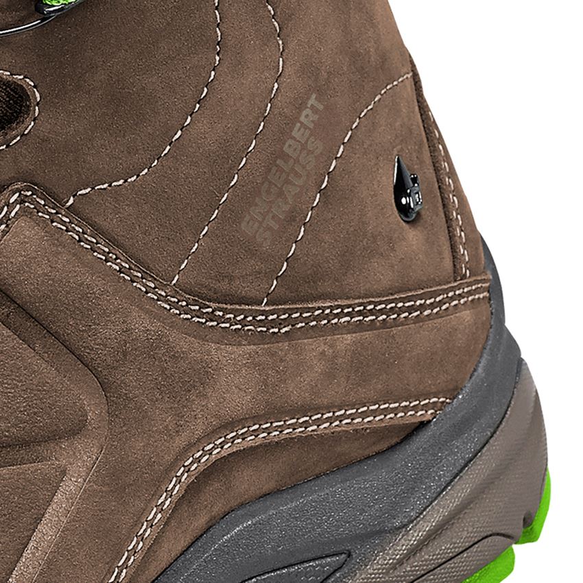 O2: e.s. O2 Werkschoenen Tethys mid + kastanje/zeegroen 2