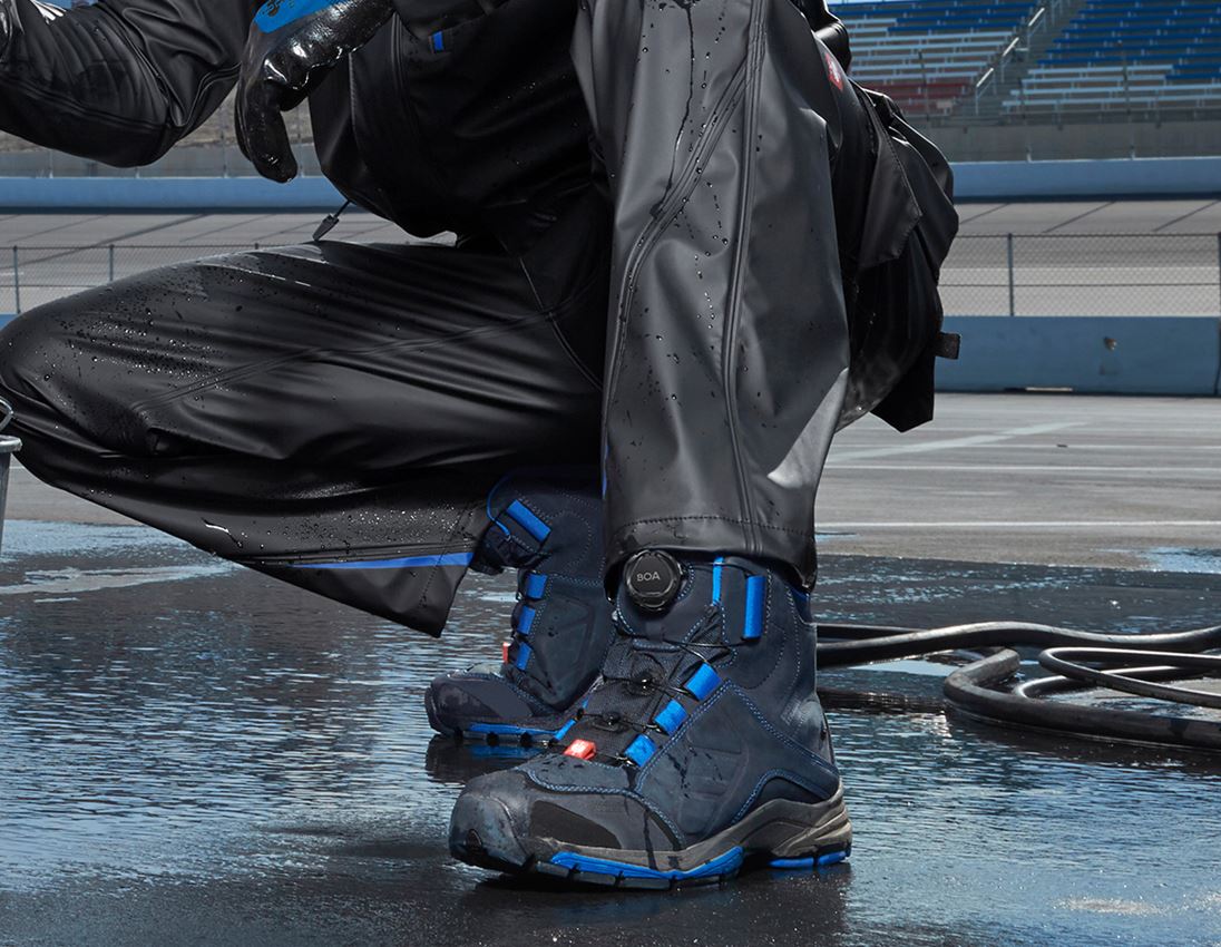 O2: e.s. O2 Werkschoenen Tethys mid + grafiet/gentiaanblauw 1