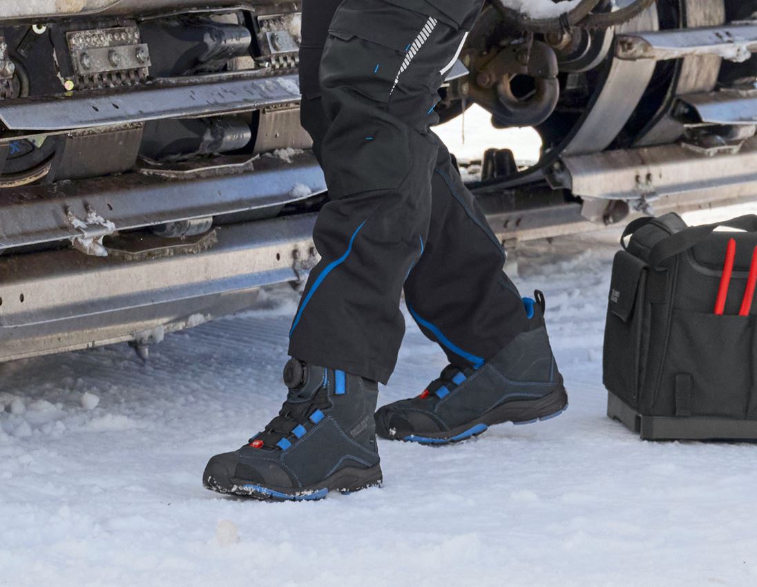 O2: e.s. O2 Werkschoenen Tethys mid + grafiet/gentiaanblauw 2
