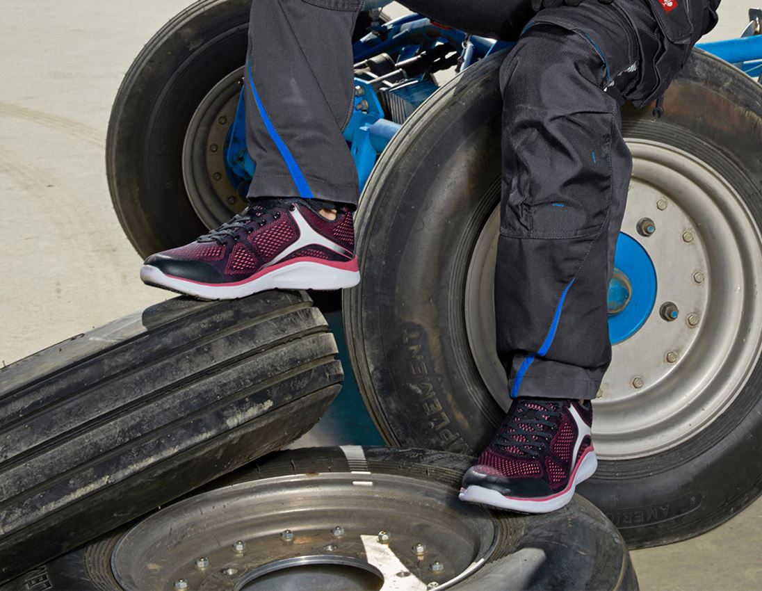 O1: e.s. O1 Werkschoenen Asterope + grafiet/pink 1