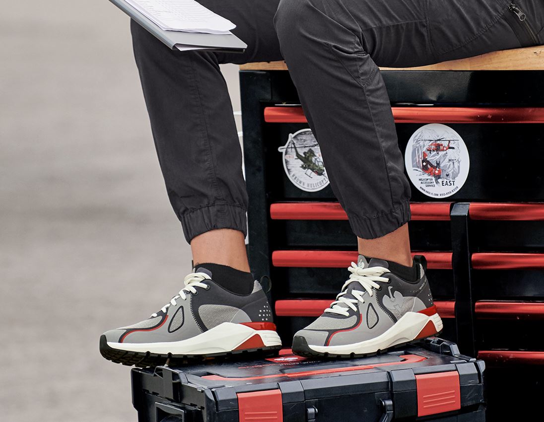O1: O1 Werkschoenen e.s. Chete + parelgrijs/antraciet 1