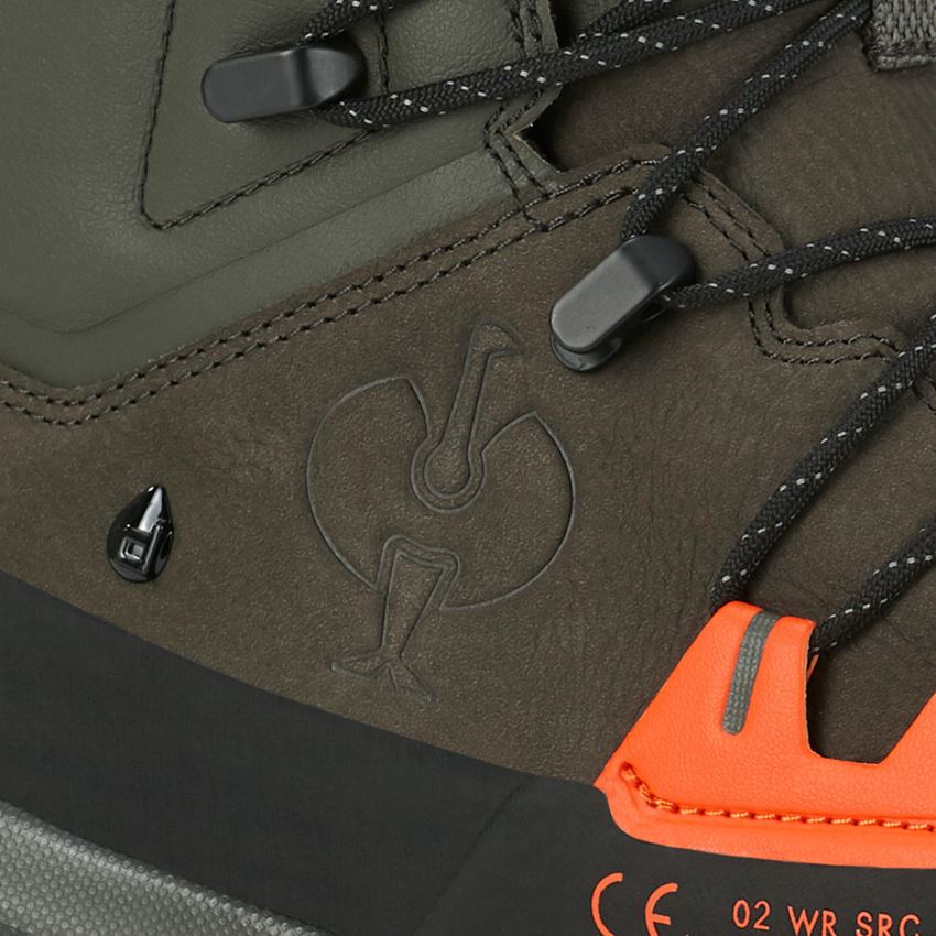 O2: O2 Werkschoenen e.s. Ruma mid + camouflagegroen/stralend oranje 2