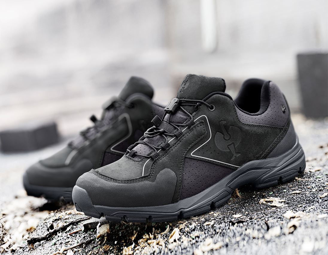 O2: O2 Werkschoenen e.s. Minkar Leder II + zwart