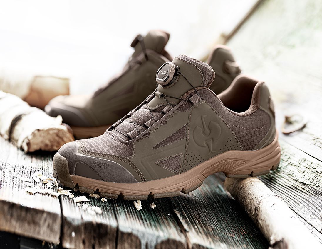 O1: O1 Werkschoenen e.s. Corvids II low + kastanje/hazelnoot