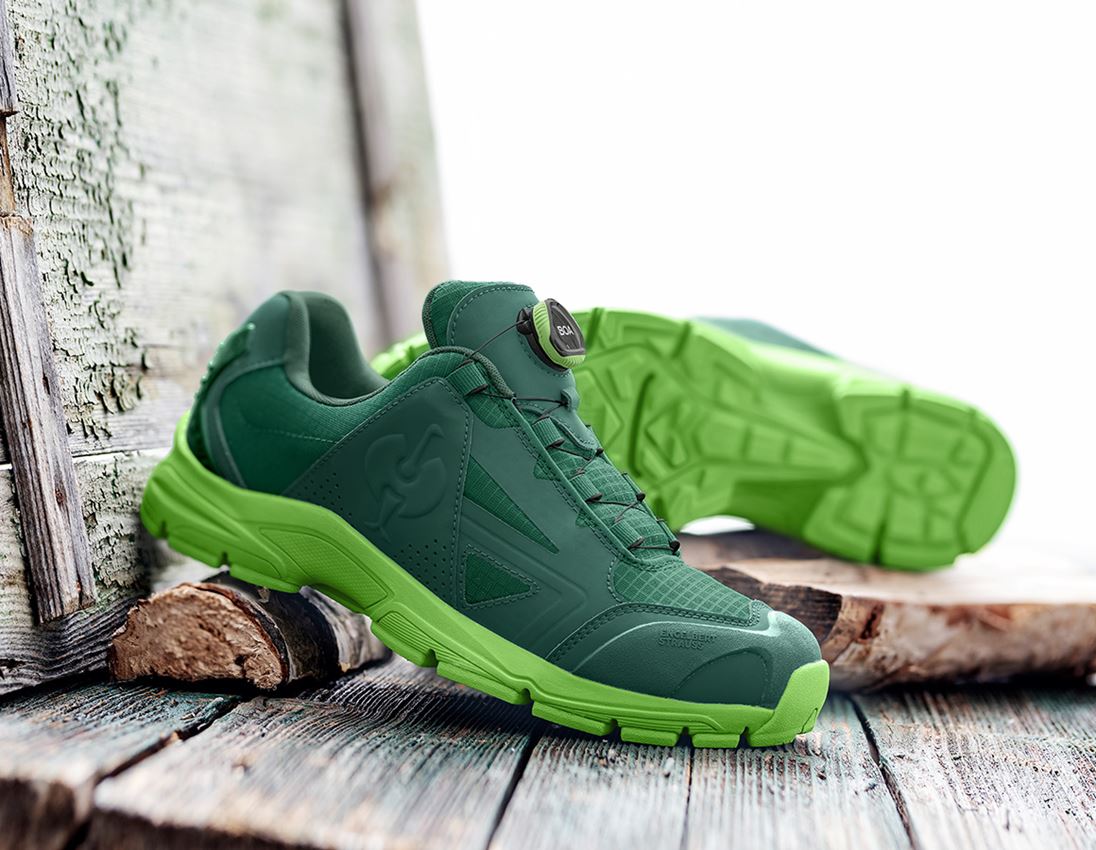 O1: O1 Werkschoenen e.s. Corvids II low + groen/zeegroen