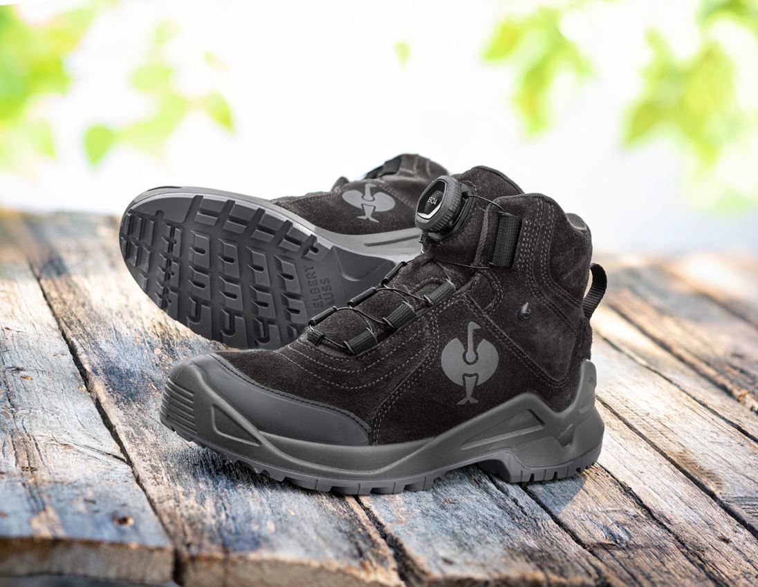O2: O2 Werkschoenen e.s. Apate II mid + zwart