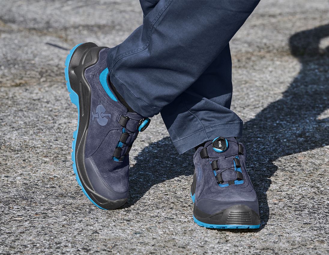 O2: O2 Werkschoenen e.s. Apate II low + donkerblauw/atol 1
