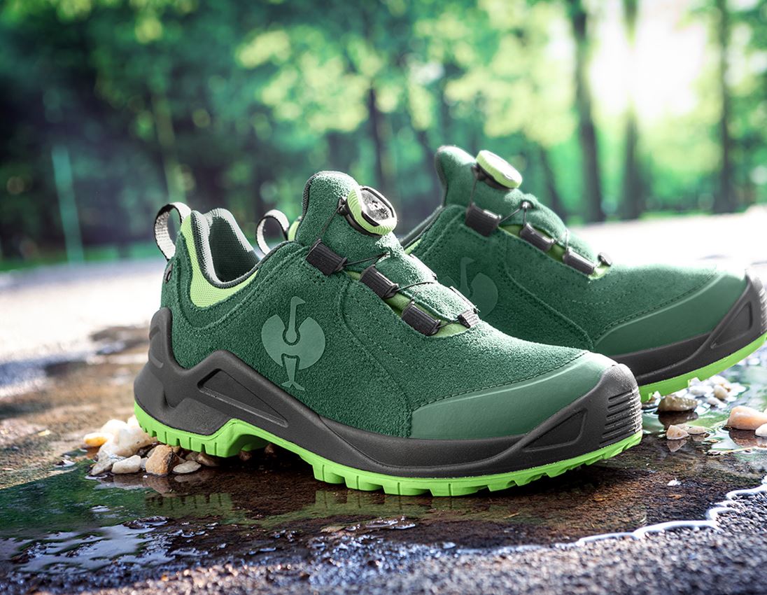 O2: O2 Werkschoenen e.s. Apate II low + groen/zeegroen
