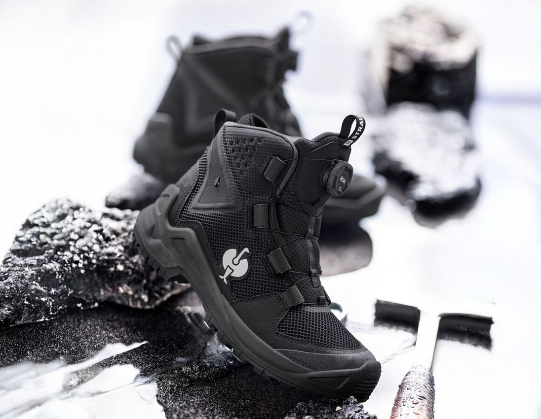 O6: O6 Werkschoenen e.s. Adelaide mid + zwart 1