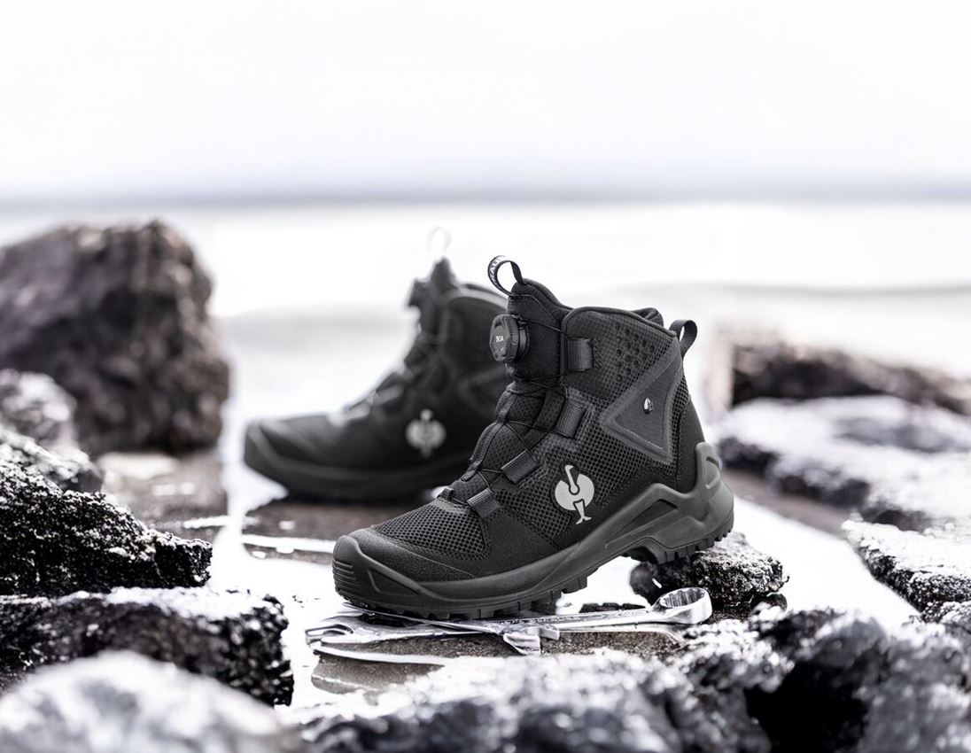 O6: O6 Werkschoenen e.s. Adelaide mid + zwart