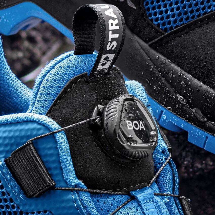 O6: O6 Werkschoenen e.s. Adelaide low + zwart/gentiaanblauw 2