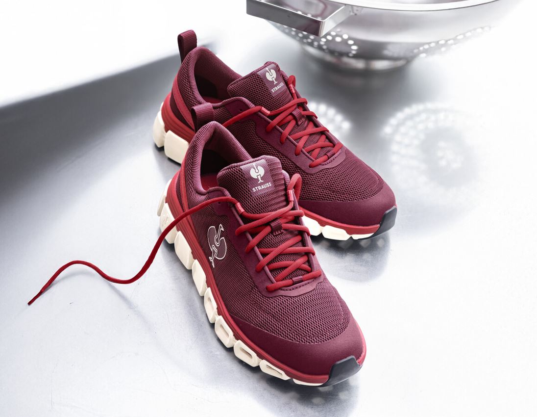 O1: O1 Werkschoenen e.s. Airolo low + mahonierood 1