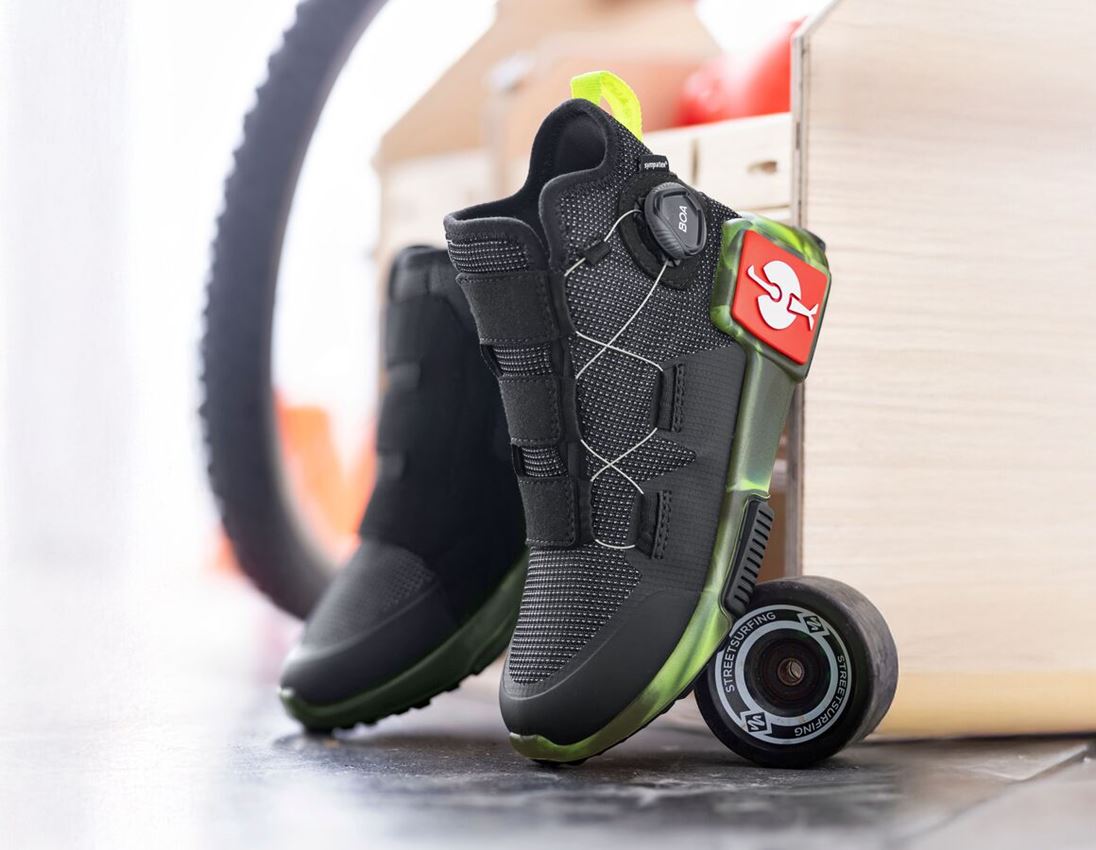 Kinderschoenen: Allroundschoenen e.s. Toowoomba, kinderen + zwart/signaalgeel 1