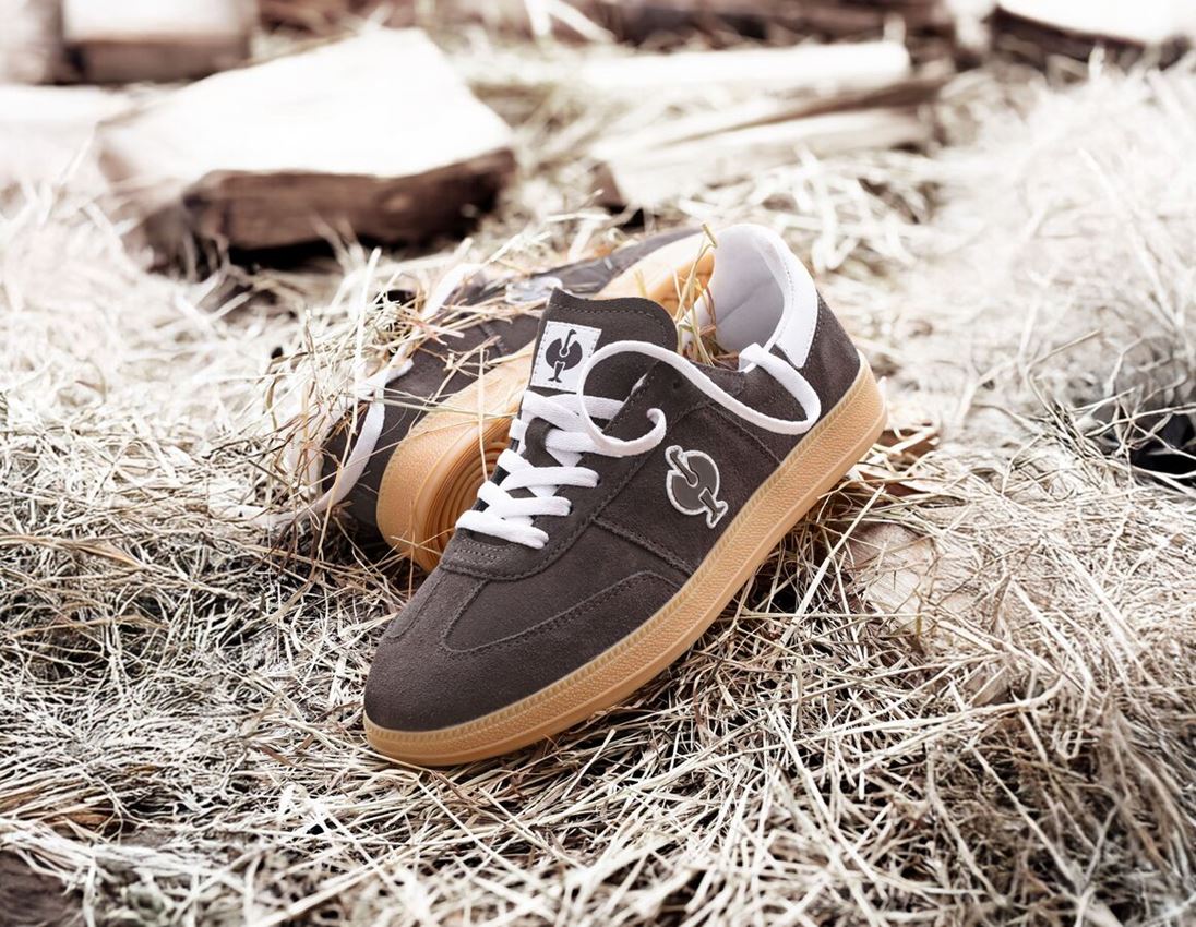 O1: O1 Werkschoenen e.s. Brockton low + kastanje/wit 1