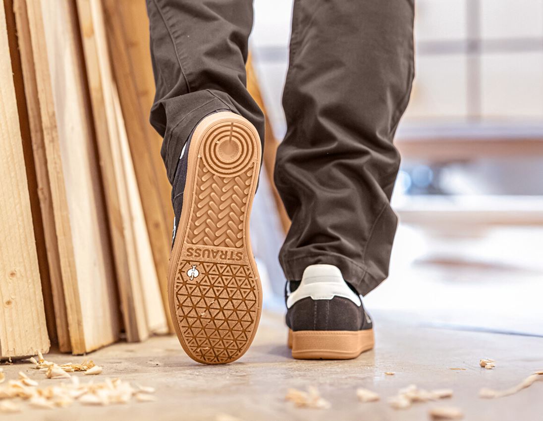 O1: O1 Werkschoenen e.s. Brockton low + kastanje/wit 3