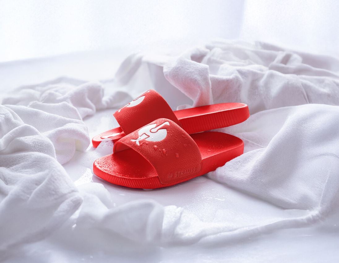 Werkklompen | Slippers: Badslippers e.s. Utica + strauss rood 1