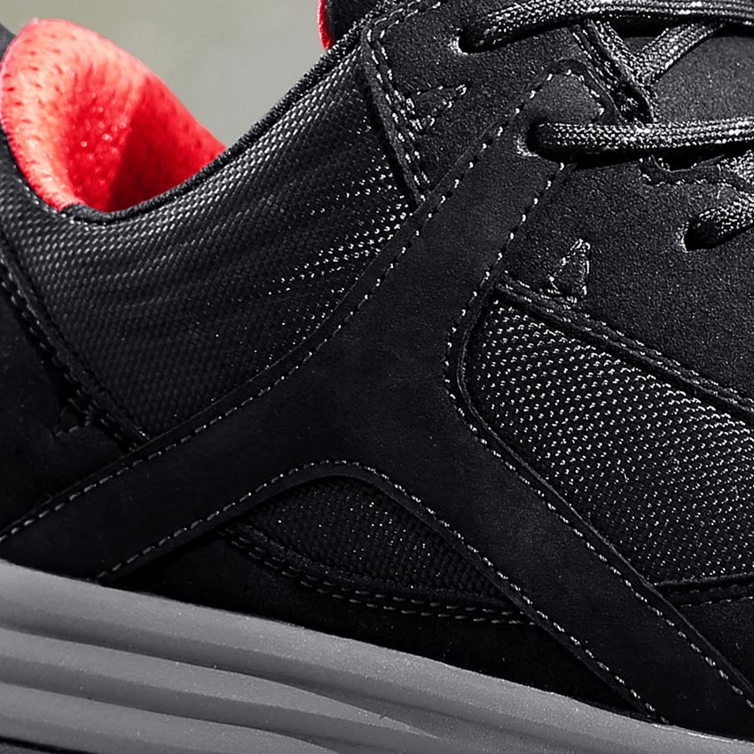 S1: e.s. S1 Halfhoge veiligheidsschoenen Polana low + zwart 2