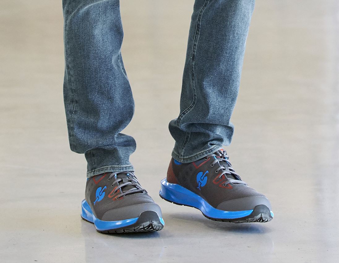 S1: S1 Halfhoge veiligheidsschoen e.s. Hades II + antraciet/marokkaans blauw 1
