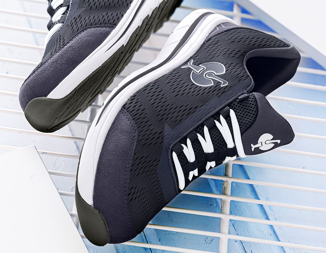 S1: S1 Halfhoge veiligheidsschoenen e.s. Tegmen III + donkerblauw/wit